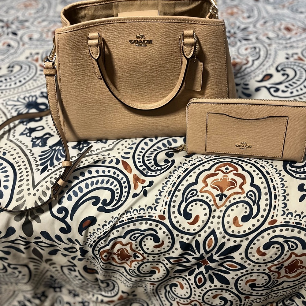Coach bag and wallet.